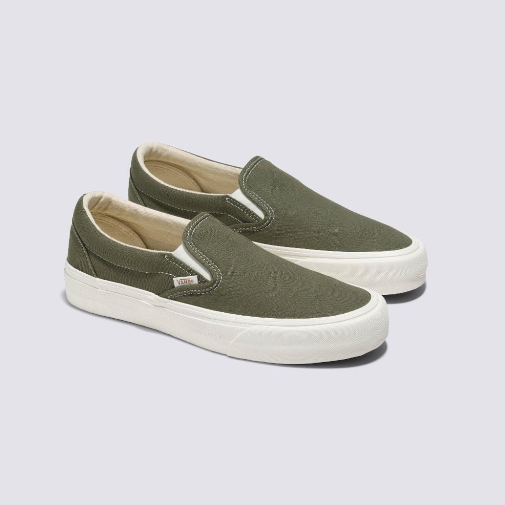 [unclev1966] 代購 Vans Slip-On VR3 SF 帆布 墨綠 藻綠 工裝 休閒 懶人鞋 滑板鞋-細節圖2