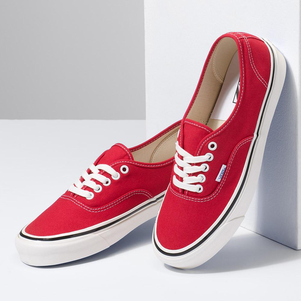 [unclev1966] Vans Authentic 44 DX 安納海姆 紅色 辣椒紅 百搭 嘻哈 滑板鞋-細節圖4