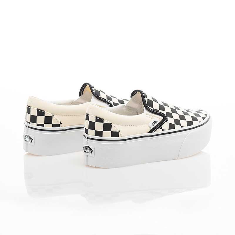 [unclev1966] 代購 Vans CLASSIC SLIP-ON STACKFORM 超厚底 黑白 棋盤格 增高-細節圖3