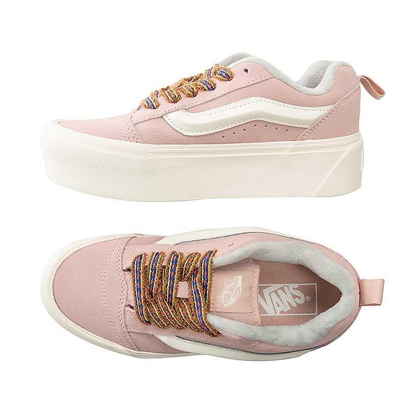 [unclev1966] Vans Knu Skool 粉紅 草莓牛奶 麵包鞋 厚底 增高 女孩限定-細節圖3