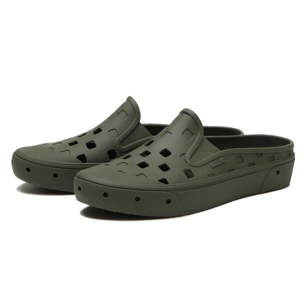 [unclev1966] Vans Slip-On Mule TRK 墨綠色 防水 透氣 夏天必備 戶外風 懶人鞋-細節圖2