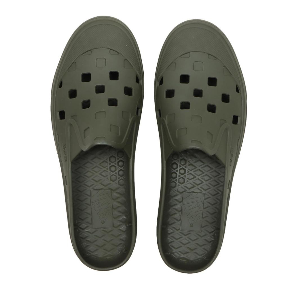 [unclev1966] Vans Slip-On Mule TRK 墨綠色 防水 透氣 夏天必備 戶外風 懶人鞋-細節圖3