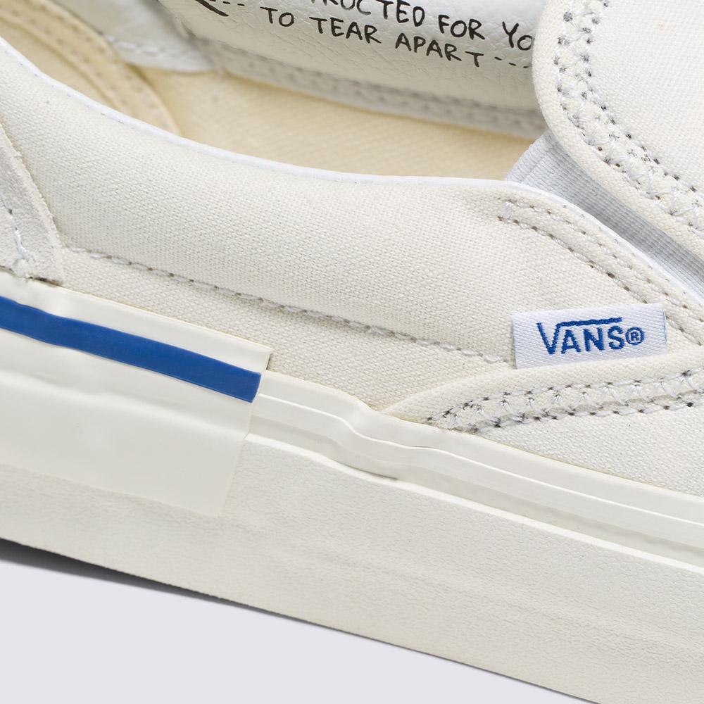 [unclev1966] Vans Slip-On Reconstruct 米白 白色 解構 拼接 重組 懶人鞋 滑板鞋-細節圖4