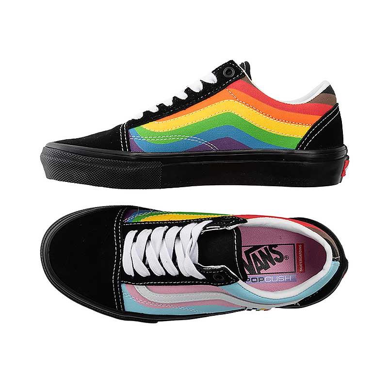 [unclev1966] Vans Skate Old Skool Rainbow 彩虹X愛 軟墊 滑板鞋-細節圖2