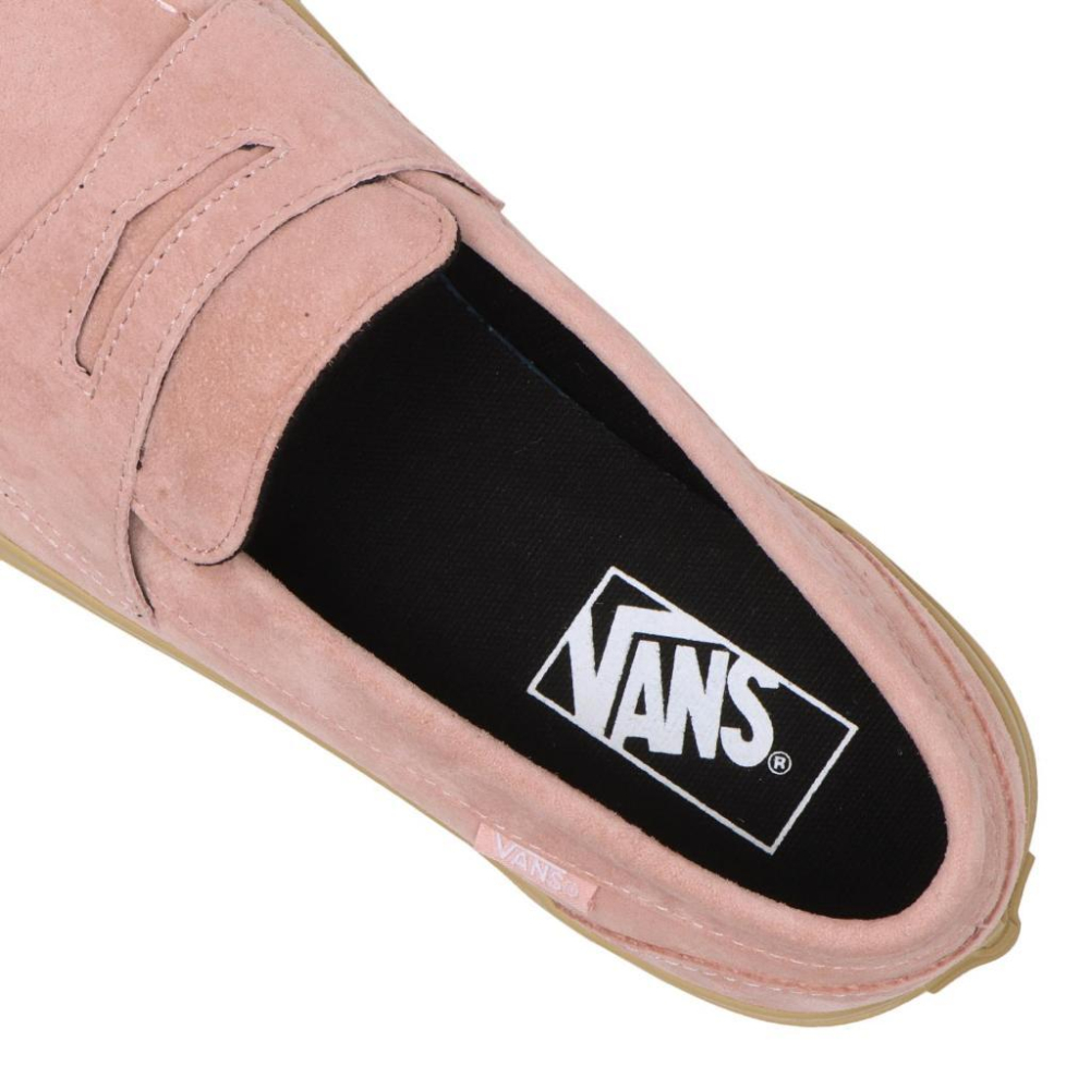 [unclev1966] 代購 Vans Loafer Japan 日線 麂皮 粉色 焦糖底 滑板 百搭 樂福鞋-細節圖5