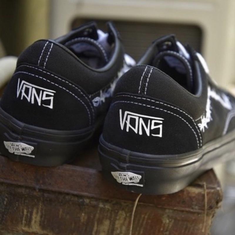 [unclev1966] Vans Skate Old Skool X “ELIJAH BERLE” 黑武士 荊棘 火焰-細節圖3