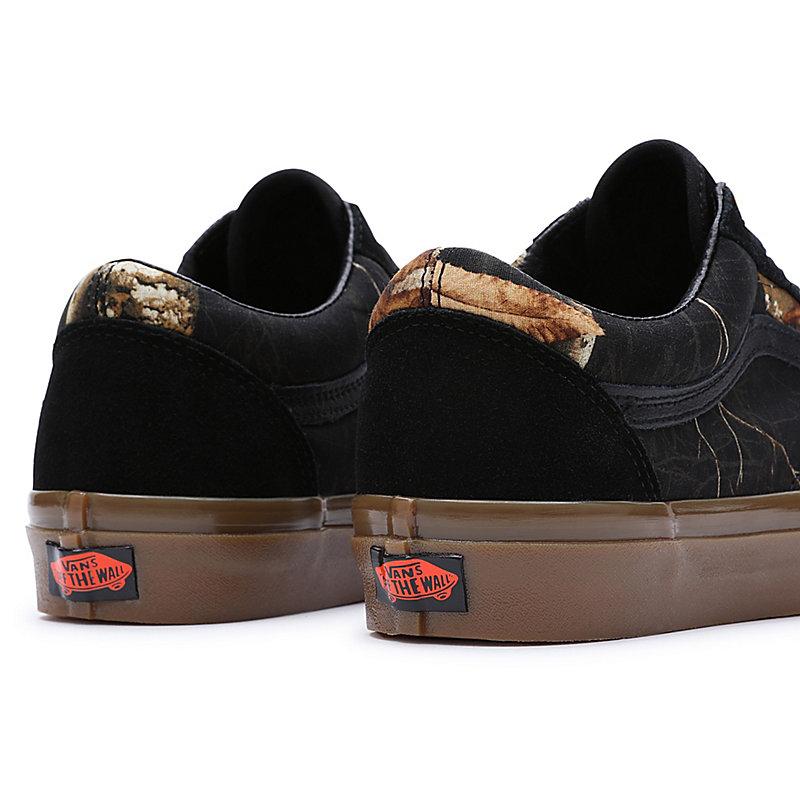 [unclev1966] Realtree X Vans Old Skool 36 Dx 黑色 葉子 楓葉 印花 滑板鞋-細節圖6