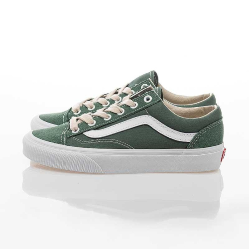 [unclev1966] Vans Style 36 俏皮 小圓頭 綠色 草綠 米白鞋帶 日韓系 簡約 百搭 滑板鞋