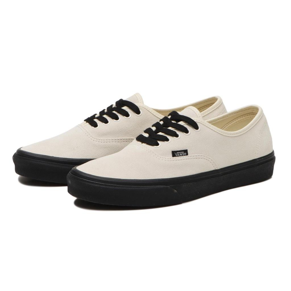 [unclev1966] 代購 Vans Authentic 麂皮 米白 黑底 秋冬 簡約 日韓系 工裝 男女款-細節圖2