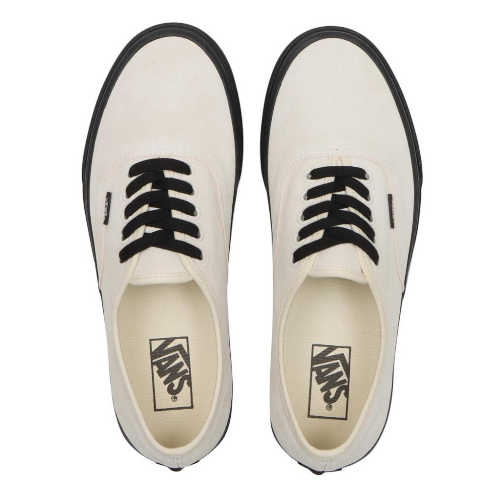 [unclev1966] 代購 Vans Authentic 麂皮 米白 黑底 秋冬 簡約 日韓系 工裝 男女款-細節圖3