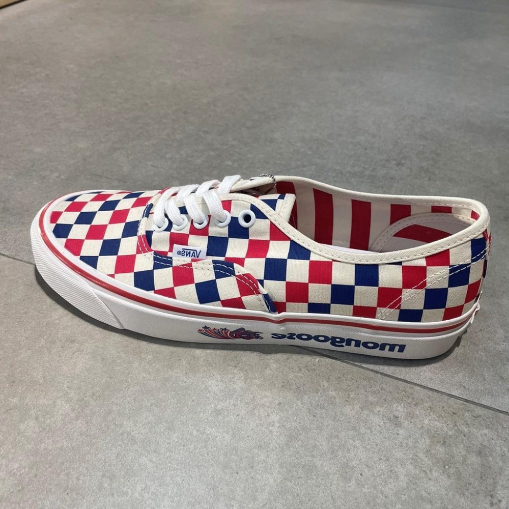 [unclev1966] Vans Authentic 44 Dx X Mongoose 聯名 安納海姆 狐狸 棋盤格-細節圖3