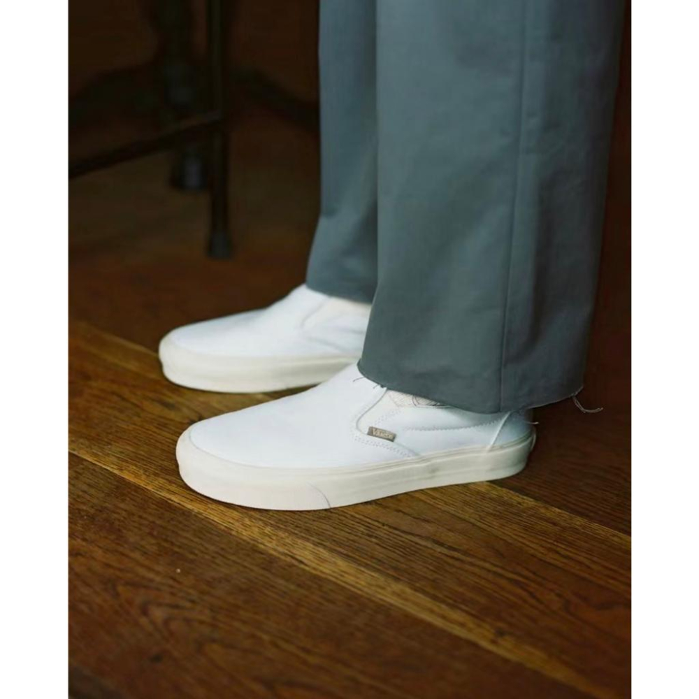 [unclev1966] 代購 Vans Vault X JJJJOUND 聯名 米白 仿舊 簡約 23FW 滑板鞋-細節圖7