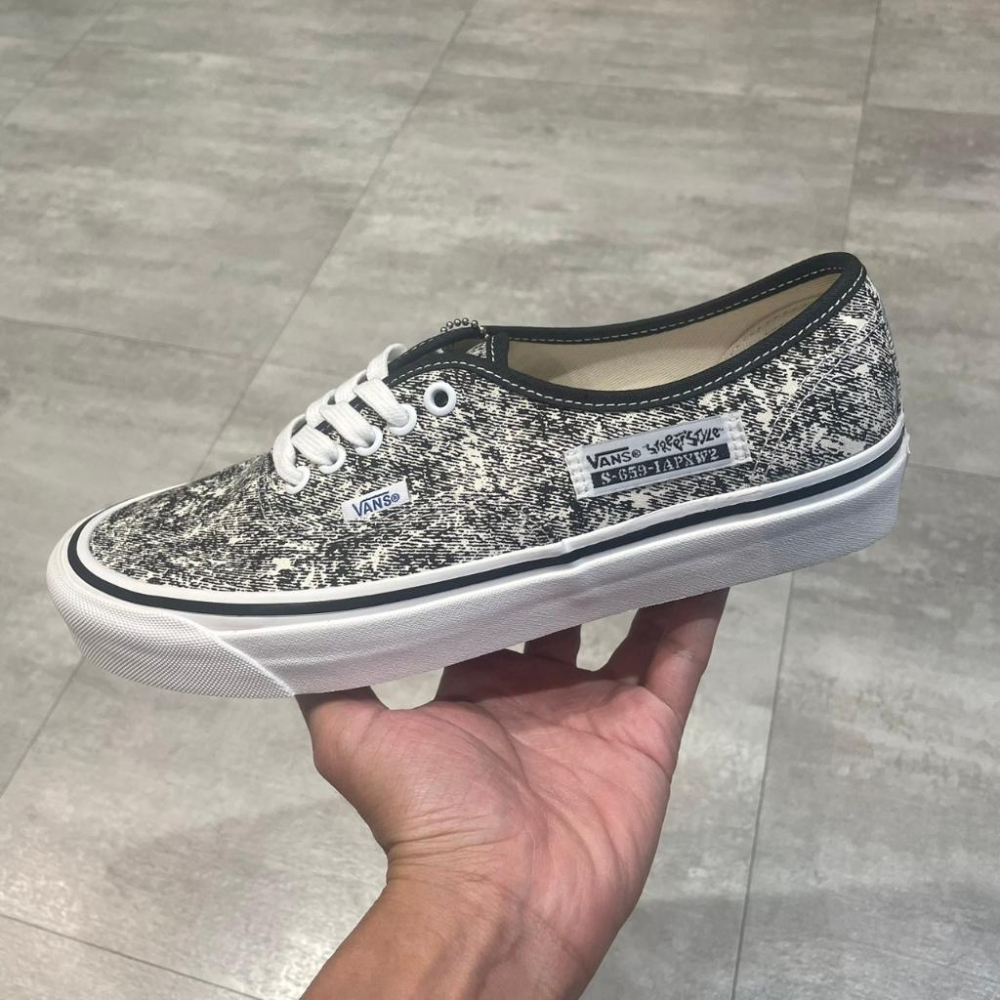 [unclev1966] Vans Authentic 44 DX 雪花 斑點 水洗風 黑色 藍色 安納海姆 軟墊-細節圖2