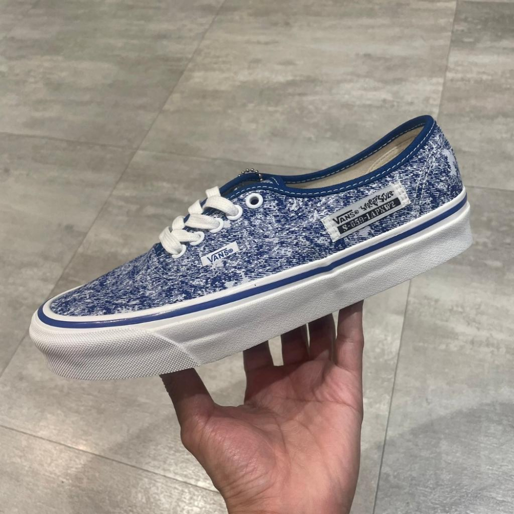 [unclev1966] Vans Authentic 44 DX 雪花 斑點 水洗風 黑色 藍色 安納海姆 軟墊-細節圖3