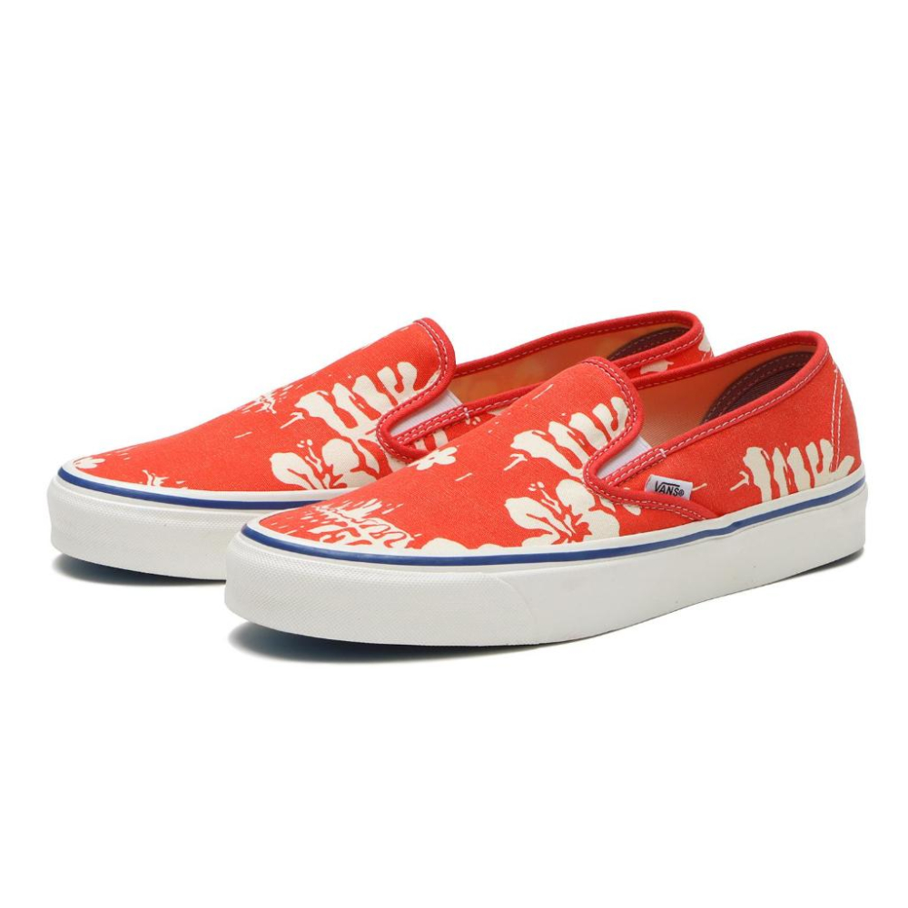 [unclev1966] Vans Slip-On 48 Deck Dx 橘紅色 花瓣 海灘風 春夏必備 懶人鞋-細節圖2