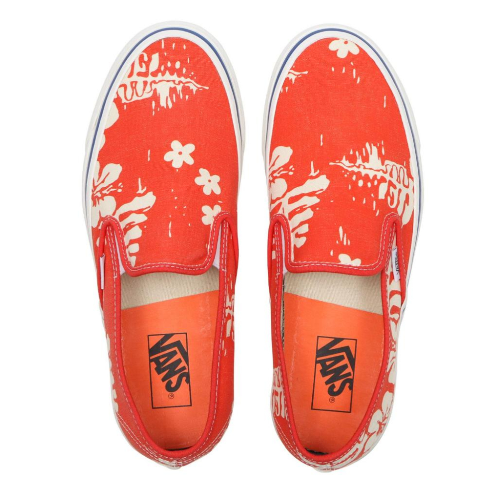 [unclev1966] Vans Slip-On 48 Deck Dx 橘紅色 花瓣 海灘風 春夏必備 懶人鞋-細節圖3