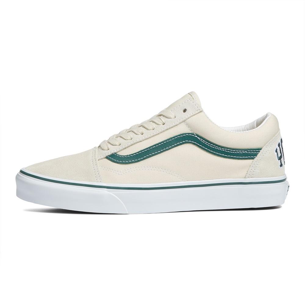 [unclev1966] Vans X Team Wellness Old Skool 米白 綠線 聯名 滑板鞋-細節圖2