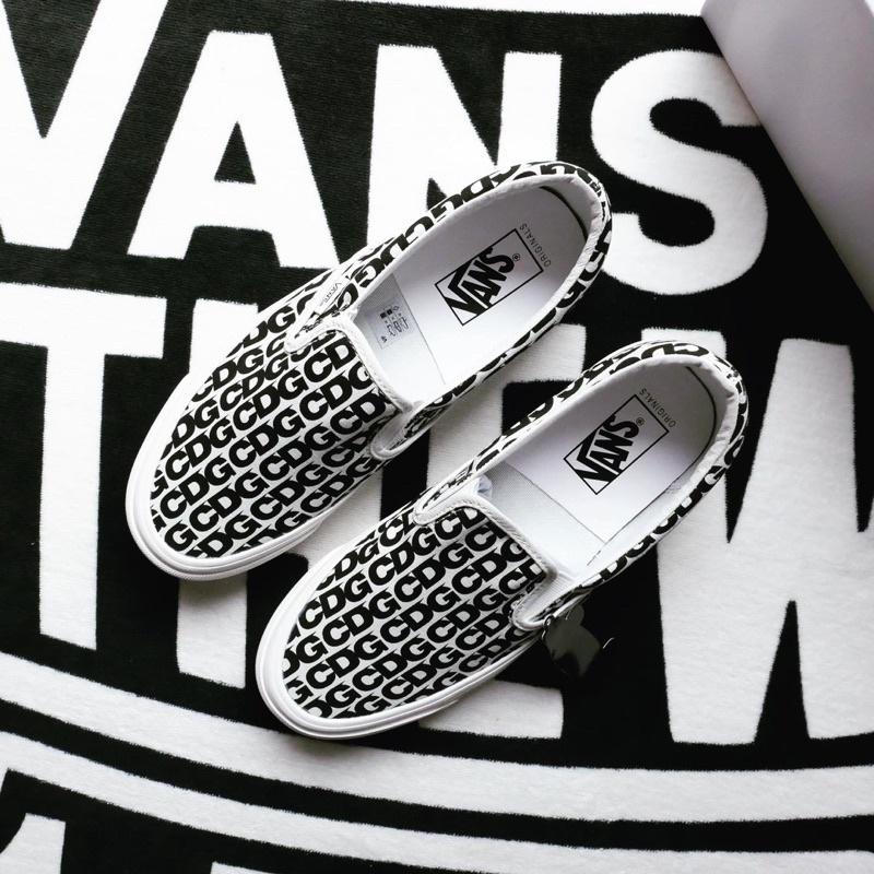 [unclev1966] 代購 Vans Vault X CDG s22 聯名 白色 滿版Logo 男女款-細節圖2