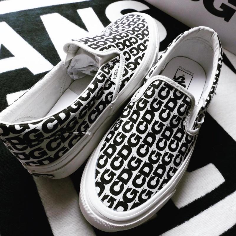 [unclev1966] 代購 Vans Vault X CDG s22 聯名 白色 滿版Logo 男女款-細節圖4