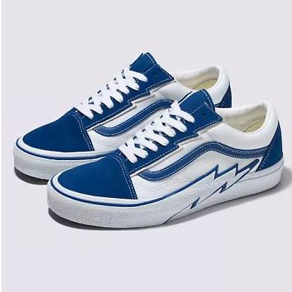 [unclev1966] 代購 Vans Old Skool Bolt Old Skool 水藍色 閃電 老學校 滑板鞋-細節圖2