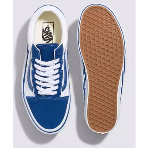 [unclev1966] 代購 Vans Old Skool Bolt Old Skool 水藍色 閃電 老學校 滑板鞋-細節圖3