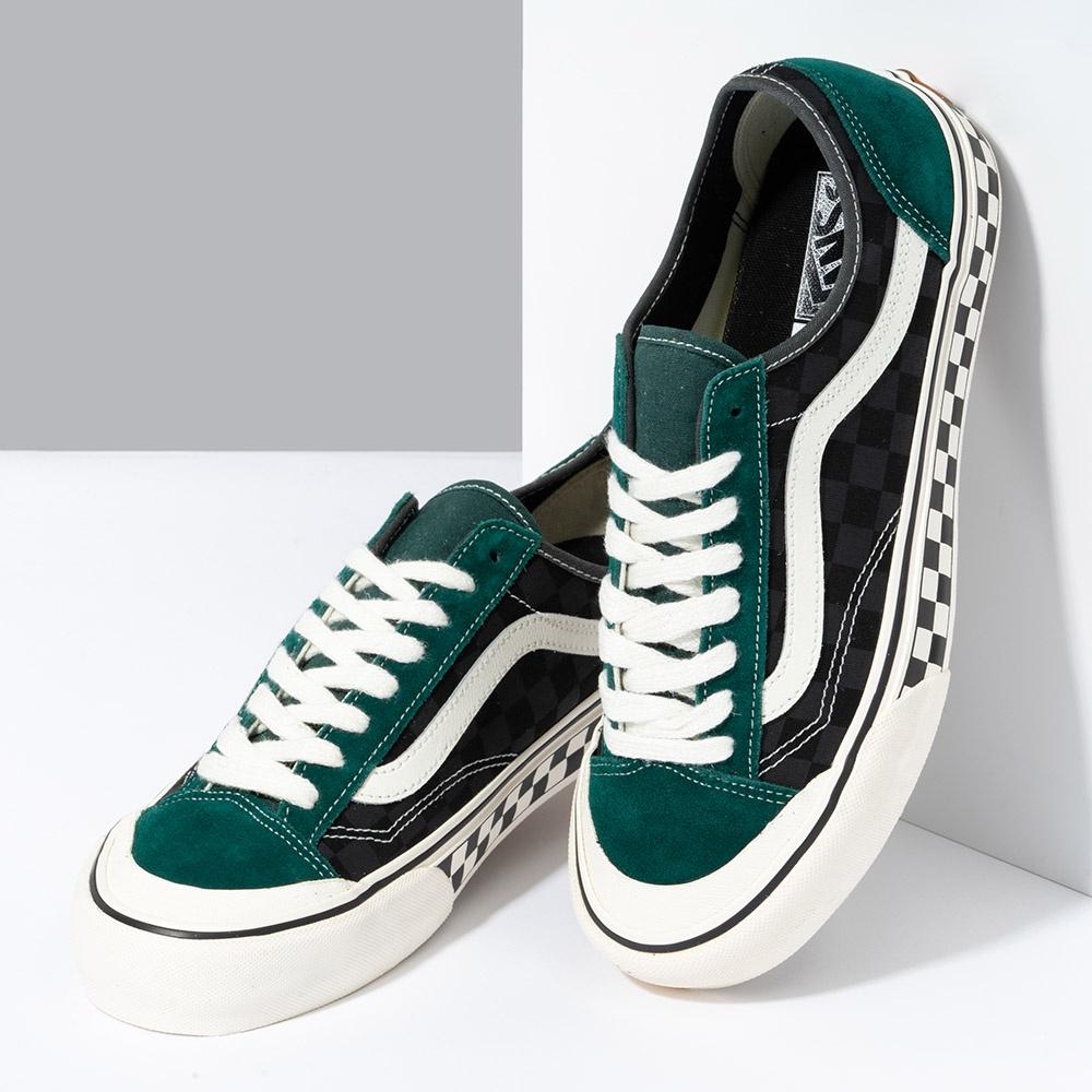 [unclev1966] Vans Style 136 Decon VR3 SF 墨綠 棋盤格 拼接 衝浪 滑板 軟墊-細節圖2