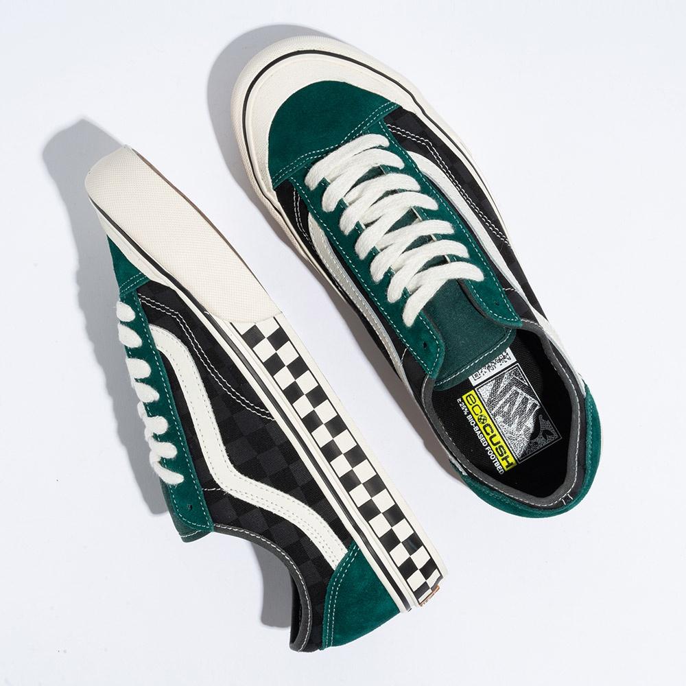 [unclev1966] Vans Style 136 Decon VR3 SF 墨綠 棋盤格 拼接 衝浪 滑板 軟墊-細節圖3