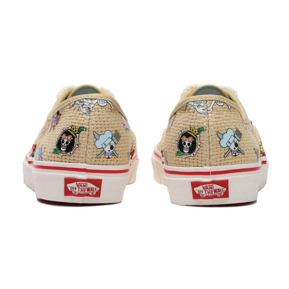 [unclev1966] Vans Authentic X One Piece 海賊王 聯名 船徽 米黃 滑板 男女款-細節圖4