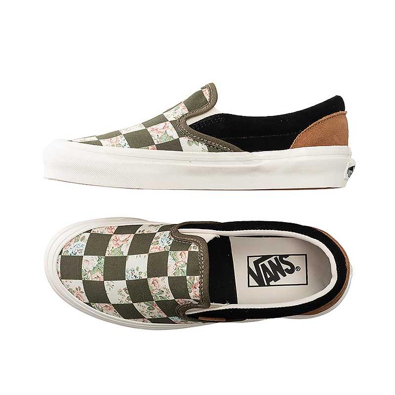 [unclev1966] Vans Slip-on 98 Dx 22FW 秋冬 棋盤格 碎布 拼接 日韓 百搭 懶人鞋-細節圖2