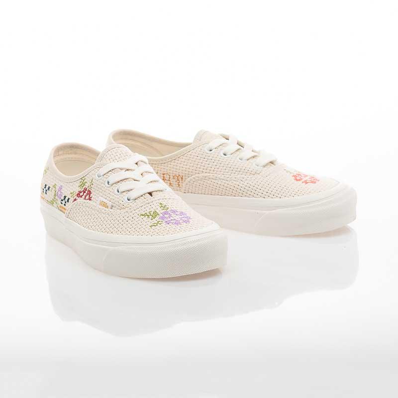 [unclev1966] Vans Authentic 44 DX 安納海姆 圖騰 編織 小花朵 四季 女生限定-細節圖2