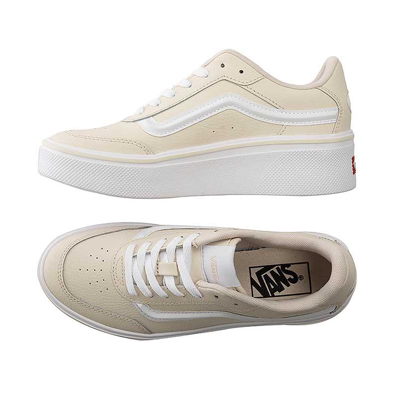 [unclev1966] Vans ISSAC JAPAN 日線 藕色 奶茶 厚底 增高 百搭 滑板鞋 女生限定-細節圖3