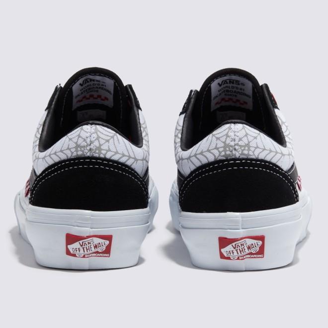 [unclev1966] 代購 Vans Skate Old Skool 白絲綢 蜘蛛網 SPIDER 果凍底 滑板鞋-細節圖4