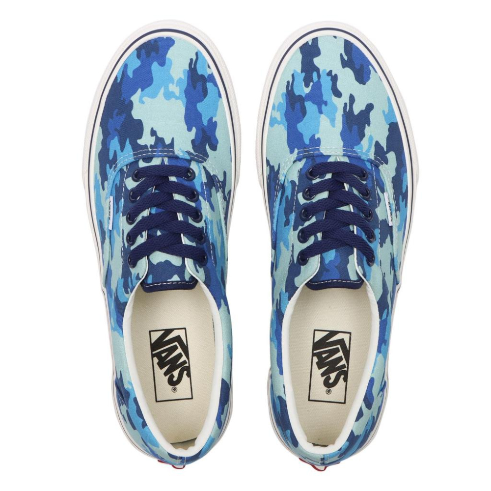 [unclev1966] 代購 Vans ERA 90s CAMO Japan 水藍 深藍 迷彩 渲染 軍事 復古 滑板-細節圖3