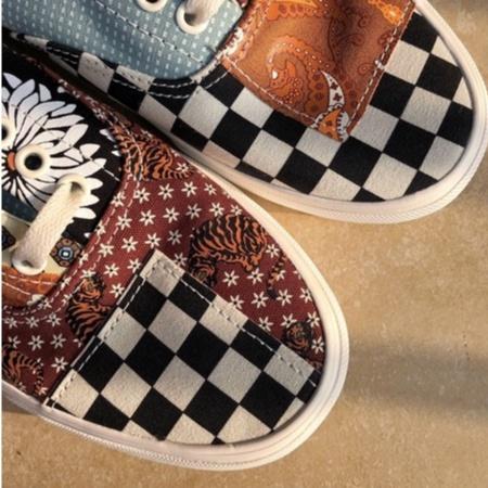 [unclev1966] Vans Era Patchwork 老虎 小碎布 拼接 棋盤格 雛菊🌼 日韓系 工裝 男女款-細節圖3