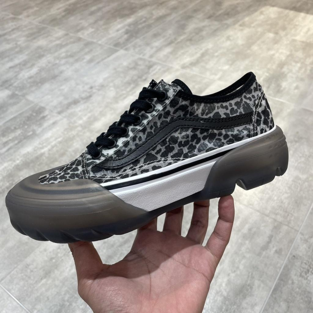 [unclev1966] Vans Authentic / Old Skool 透明 動物紋 斑點 黑白 可拆鞋底 蕾絲-細節圖2