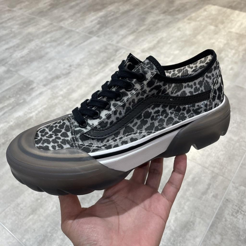 [unclev1966] Vans Authentic / Old Skool 透明 動物紋 斑點 黑白 可拆鞋底 蕾絲-細節圖3