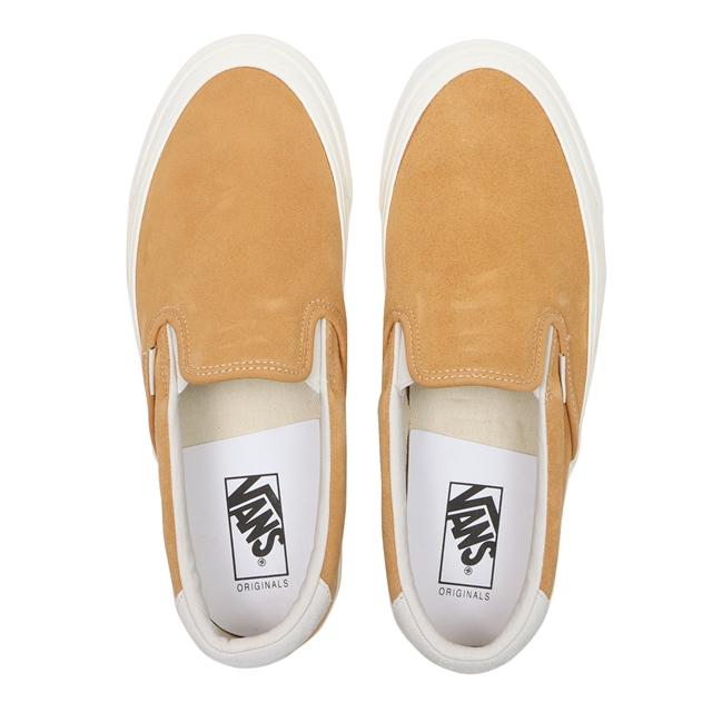 [unclev1966] 代購 Vans Vault Og Slip-on 59 LX 鵝蛋黃 麂皮 23ss 懶人鞋-細節圖3