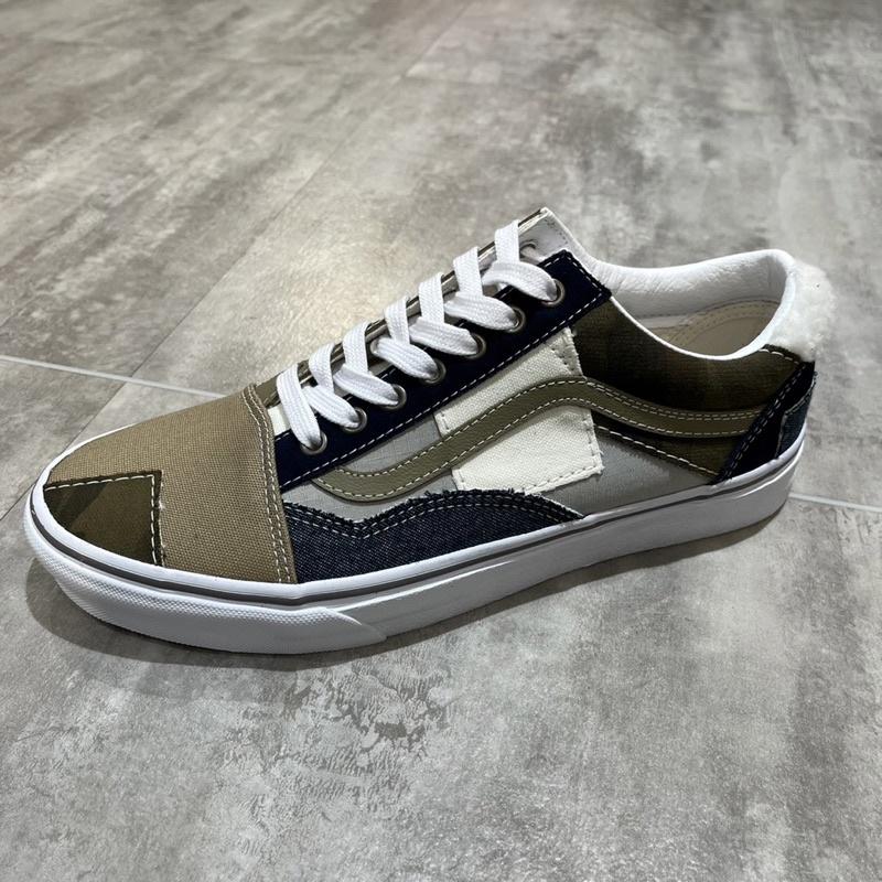 [unclev1966] Vans Slipon/authentic/old Skool 幾何 拼接 碎布 破壞 解構風-細節圖4