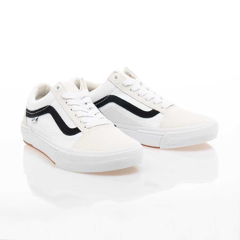 [unclev1966] Vans BMX Old Skool 白底黑線 簡約 日韓系 軟墊 止滑 滑板鞋 男女款-細節圖2
