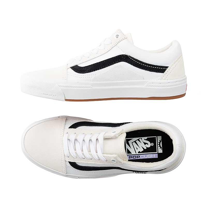 [unclev1966] Vans BMX Old Skool 白底黑線 簡約 日韓系 軟墊 止滑 滑板鞋 男女款-細節圖4