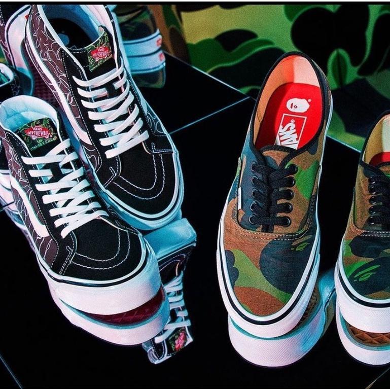 [unclev1966] 代購 VANS X BAPE® AUTHENTIC / SK8-HI DX 聯名 迷彩 猿人-細節圖2