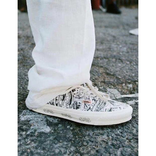 [unclev1966] 代購 Vans Vault Authentic X SNS 聯名 花紋 塗鴉 滿版 藝術-細節圖2
