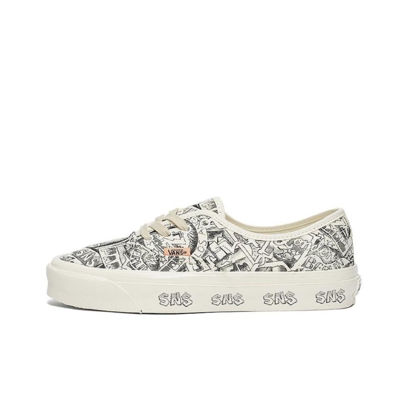 [unclev1966] 代購 Vans Vault Authentic X SNS 聯名 花紋 塗鴉 滿版 藝術-細節圖3