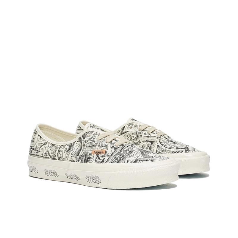 [unclev1966] 代購 Vans Vault Authentic X SNS 聯名 花紋 塗鴉 滿版 藝術-細節圖4