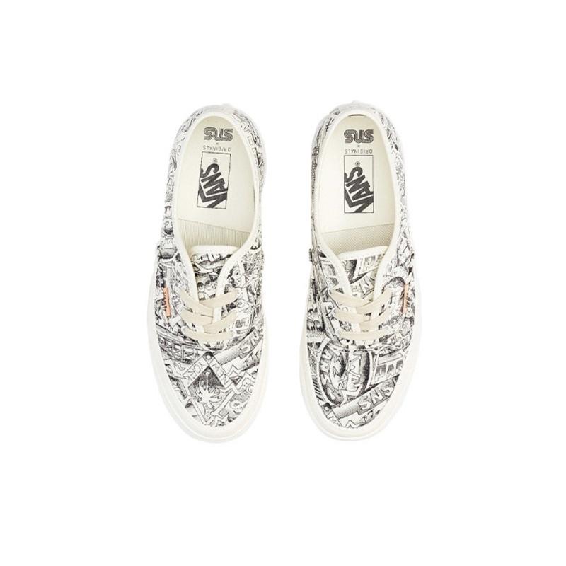 [unclev1966] 代購 Vans Vault Authentic X SNS 聯名 花紋 塗鴉 滿版 藝術-細節圖5