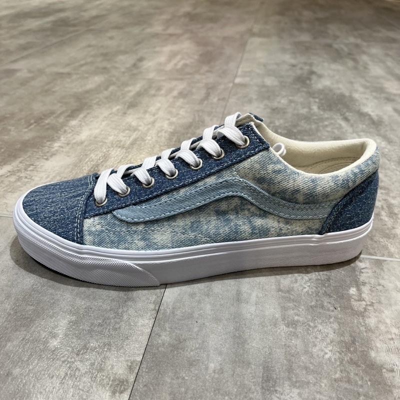 [unclev1966] Vans Style 36/authentic/Sk8-hi 拼接 復古 牛仔藍 水洗風-細節圖3