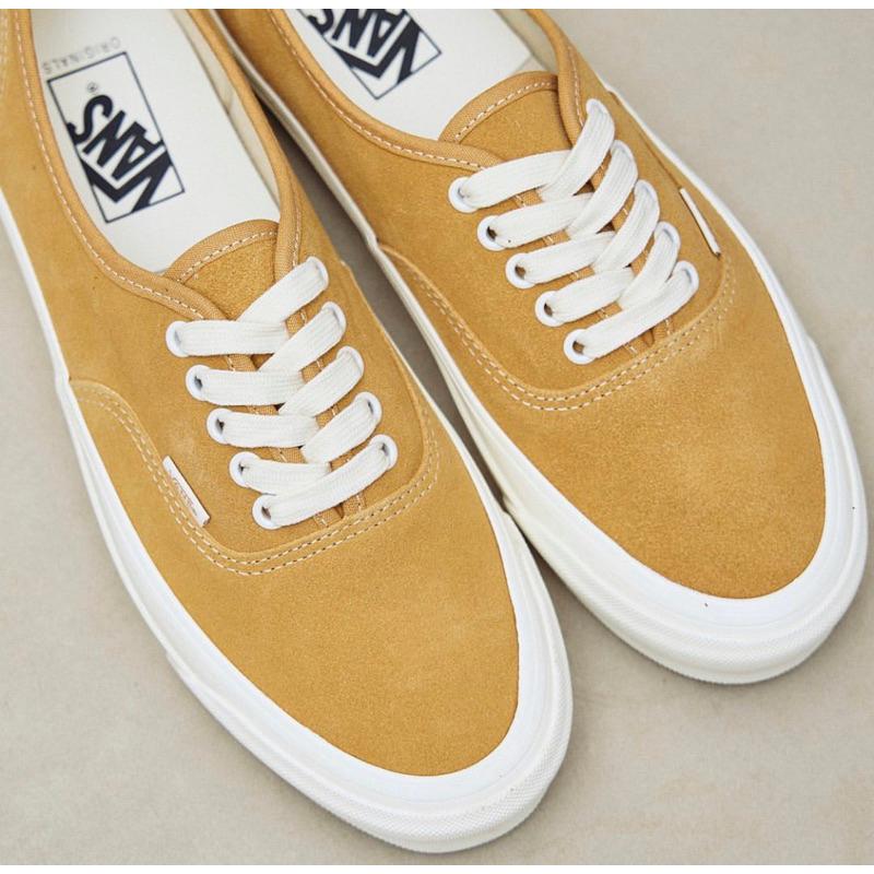 [unclev1966] 代購 Vans Vault Og Authentic Lx 23SS 芥末黃 麂皮 百搭 滑板-細節圖2