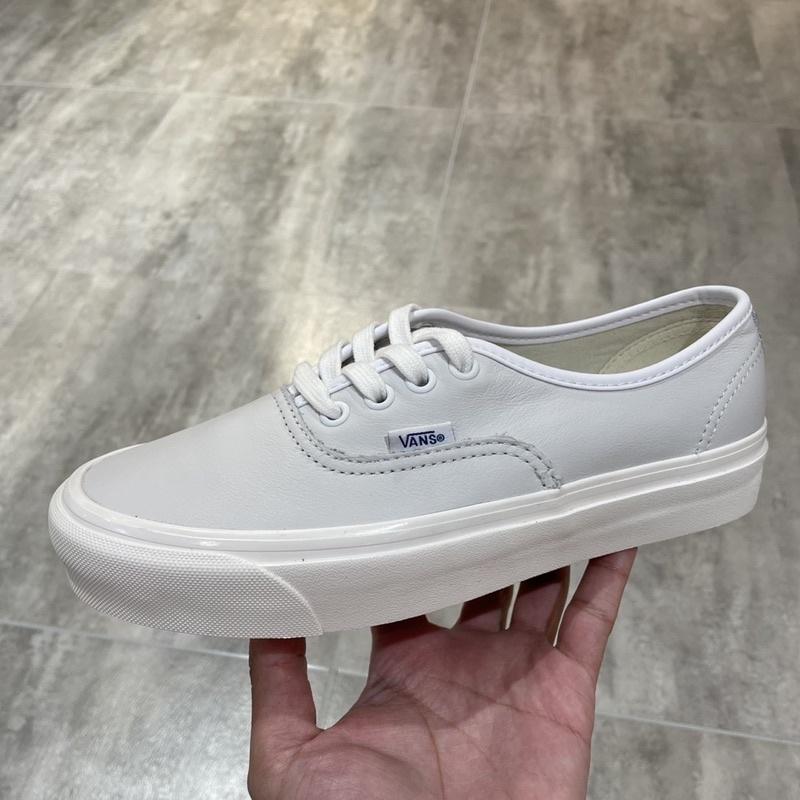 [unclev1966] Vans Authentic /Old Skool Leather 小白鞋 皮革 白色 秋冬-細節圖3