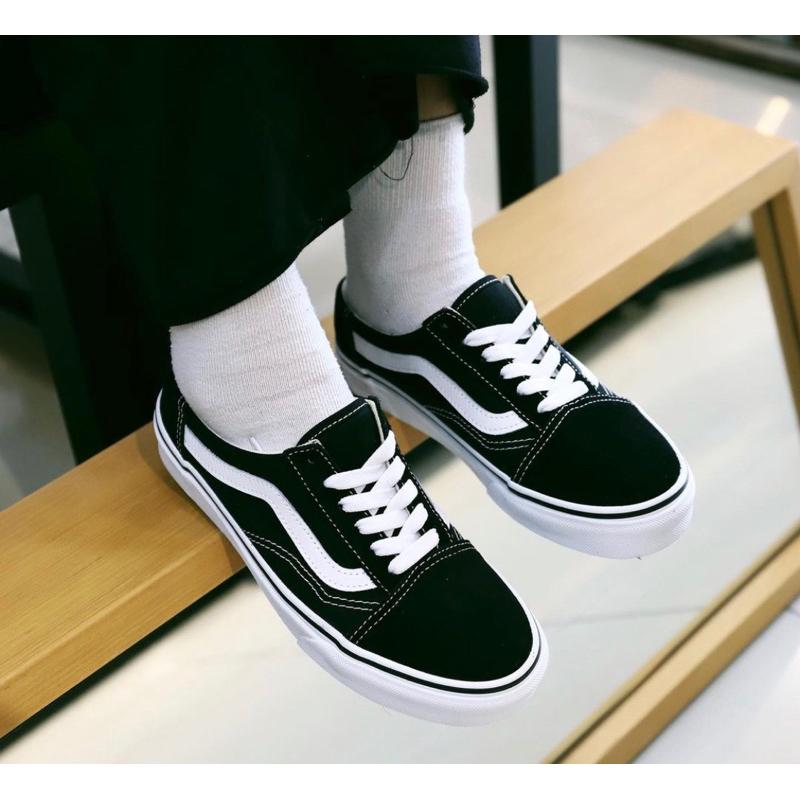 [unclev1966] Vans Classic Old Skool Mule 基本款 黑白色 百搭 穆勒 懶人鞋-細節圖2