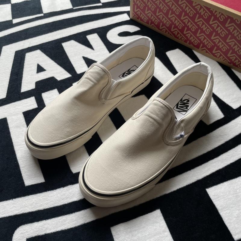 [unclev1966] 代購 Vans Slip-on 98 DX 安納海姆 米白 黑線 日韓系 懶人鞋 軟墊 帆布-細節圖7